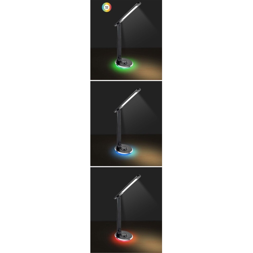 Rabalux - LED RGB Himmennettävä kosketuspöytävalaisin LED/6W/230V 3000/4000/5000K musta