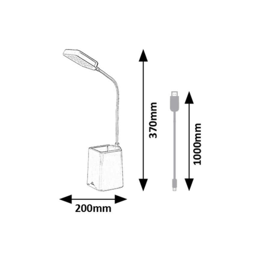 Rabalux - Himmennettävä LED-pöytävalaisin LED/6W/230V 5000K sininen