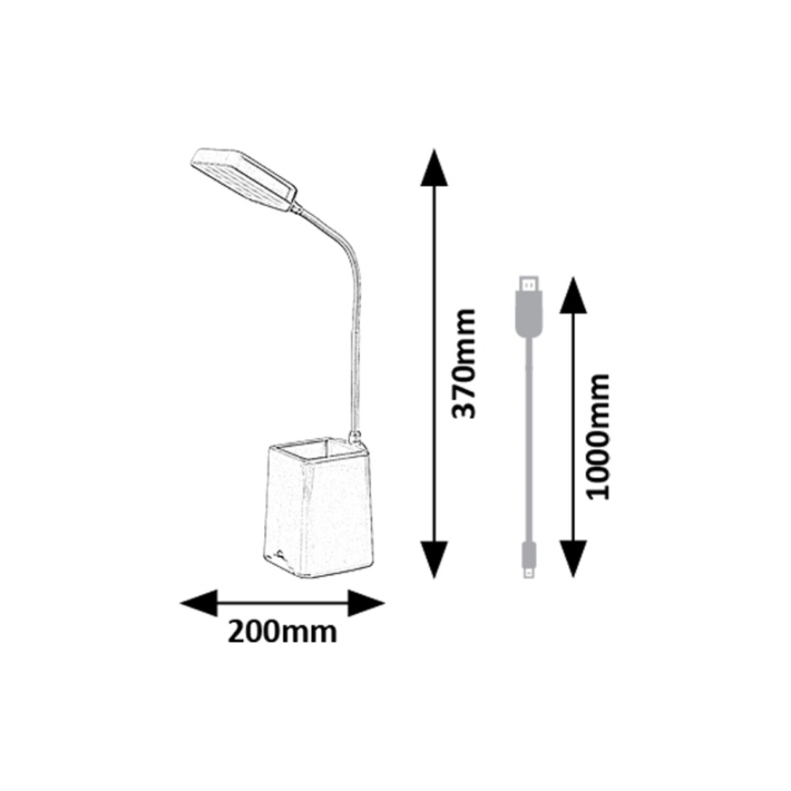 Rabalux - Himmennettävä LED-pöytävalaisin LED/6W/230V 5000K vaaleanpunainen