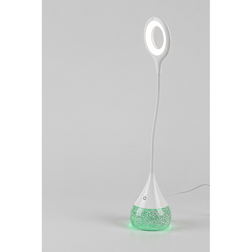 Rabalux - LED RGB Himmennettävä pöytävalaisin LED/4W/230V valkoinen