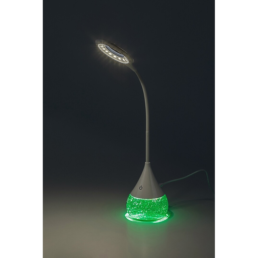 Rabalux - LED RGB Himmennettävä pöytävalaisin LED/4W/230V valkoinen
