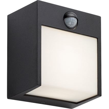 Rabalux - LED Ulkoseinävalo sensorilla LED/12W/230V musta IP44