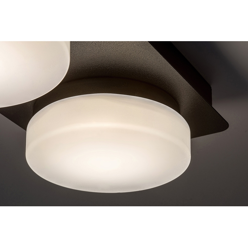Rabalux - LED-kylpyhuonekattovalaisin 2xLED/5,5W/230V IP44 musta