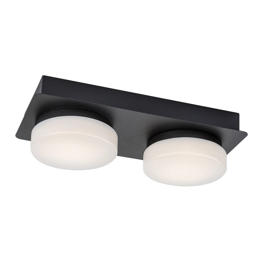 Rabalux - LED-kylpyhuonekattovalaisin 2xLED/5,5W/230V IP44 musta