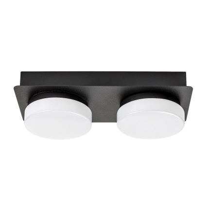 Rabalux - LED-kylpyhuonekattovalaisin 2xLED/5,5W/230V IP44 musta