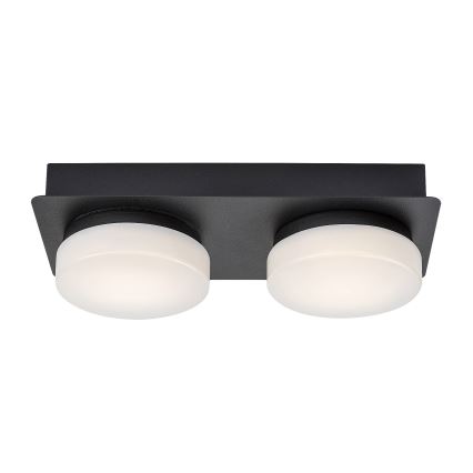 Rabalux - LED-kylpyhuonekattovalaisin 2xLED/5,5W/230V IP44 musta