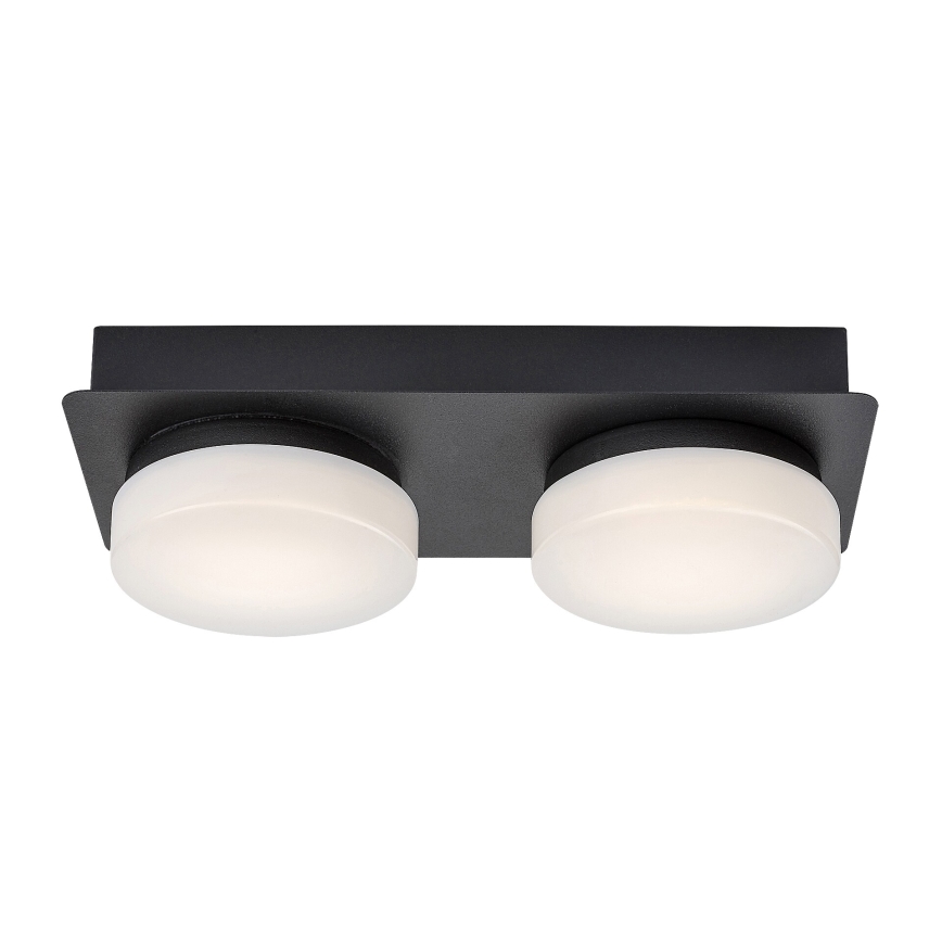 Rabalux - LED-kylpyhuonekattovalaisin 2xLED/5,5W/230V IP44 musta