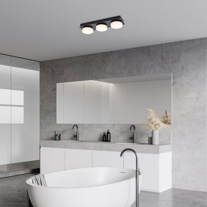 Rabalux - LED-kylpyhuonekattovalaisin 3xLED/6W/230V IP44 musta