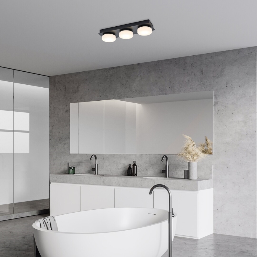 Rabalux - LED-kylpyhuonekattovalaisin 3xLED/6W/230V IP44 musta