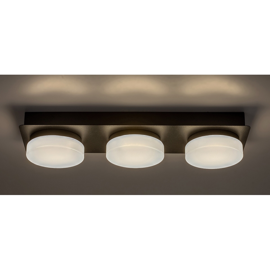 Rabalux - LED-kylpyhuonekattovalaisin 3xLED/6W/230V IP44 musta