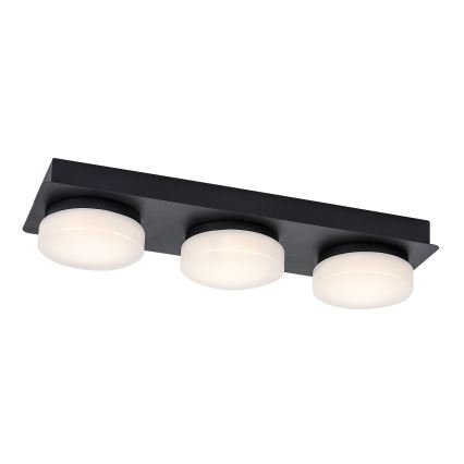 Rabalux - LED-kylpyhuonekattovalaisin 3xLED/6W/230V IP44 musta