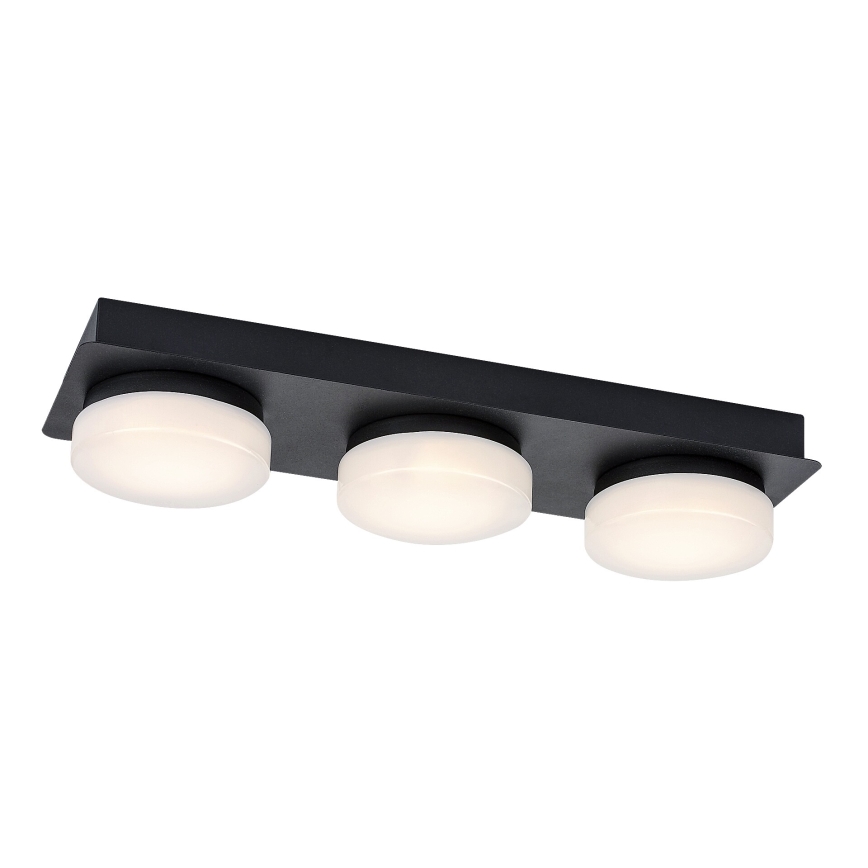Rabalux - LED-kylpyhuonekattovalaisin 3xLED/6W/230V IP44 musta