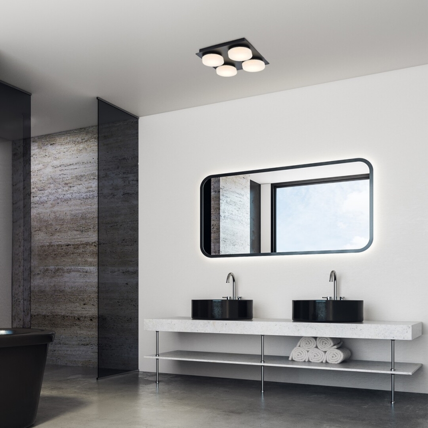 Rabalux - LED-kylpyhuonekattovalaisin 4xLED/5,2W/230V IP44 musta