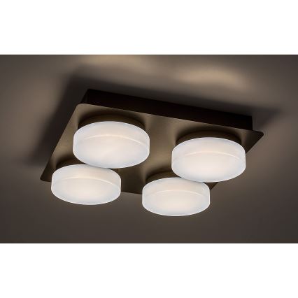 Rabalux - LED-kylpyhuonekattovalaisin 4xLED/5,2W/230V IP44 musta