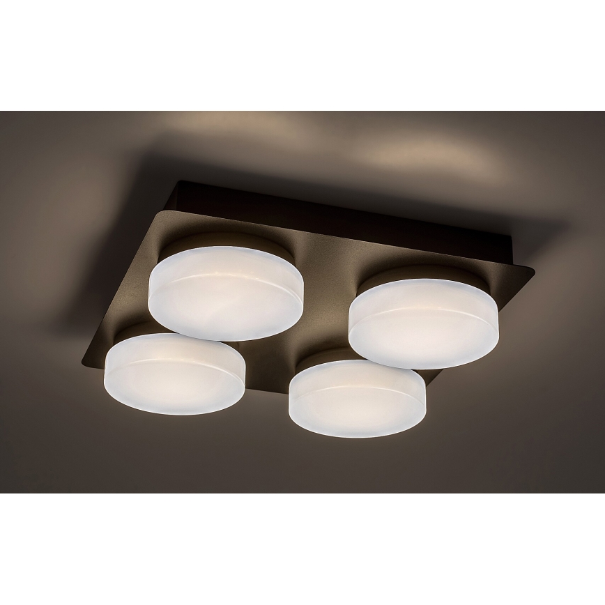 Rabalux - LED-kylpyhuonekattovalaisin 4xLED/5,2W/230V IP44 musta