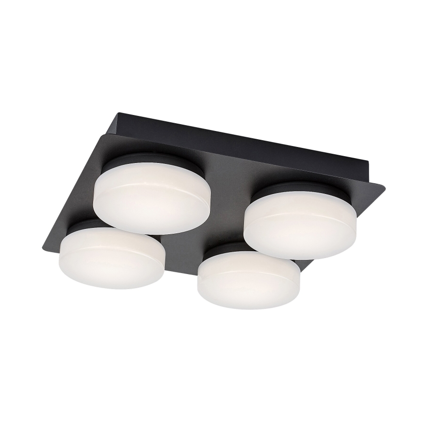 Rabalux - LED-kylpyhuonekattovalaisin 4xLED/5,2W/230V IP44 musta