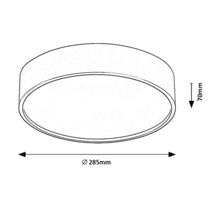 Rabalux - LED-kattovalaisin anturilla LED/19W/230V IP44 4000K halkaisija 28,5 cm valkoinen