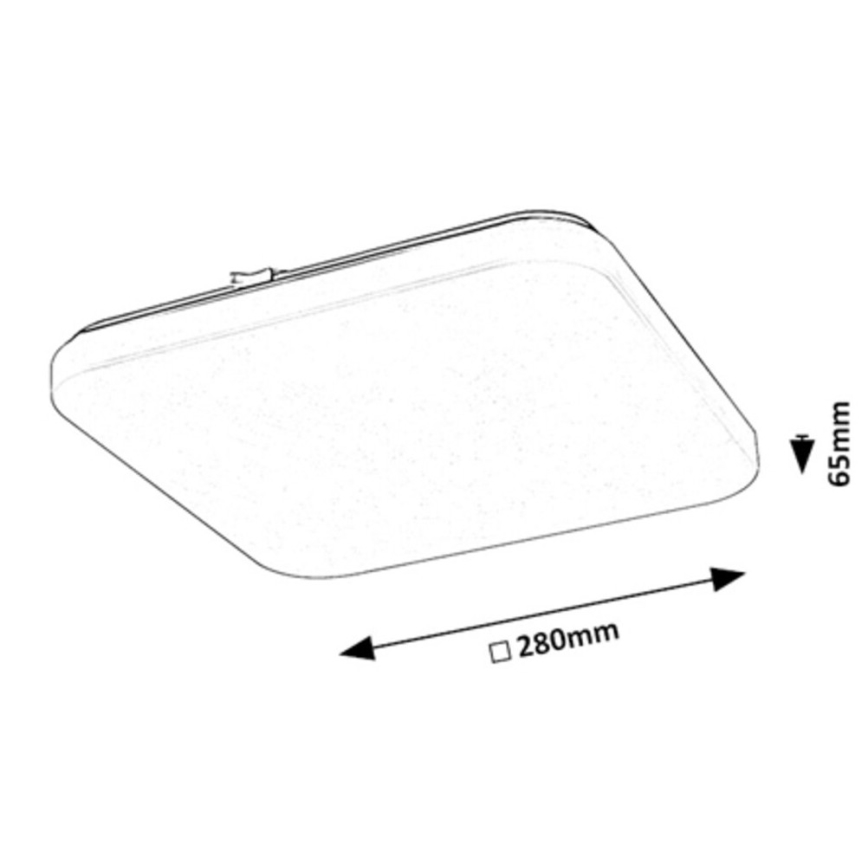 Rabalux - LED-kattovalaisin anturilla LED/12W/230V 4000K 28x28cm