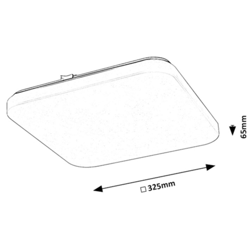 Rabalux - LED-kattovalaisin anturilla LED/20W/230V 4000K 32x32cm