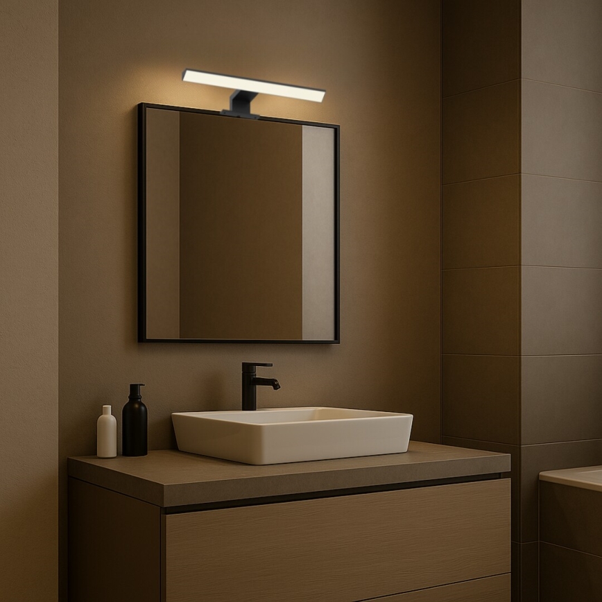 Rabalux - LED-peilivalaisin kylpyhuoneeseen LED/6W/230V IP44 30 cm musta