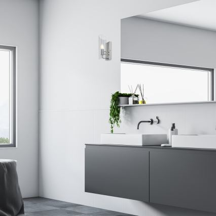 Rabalux - Kylpyhuoneen seinävalaisin 1xE14/12W/230V IP44 kiiltävä kromi
