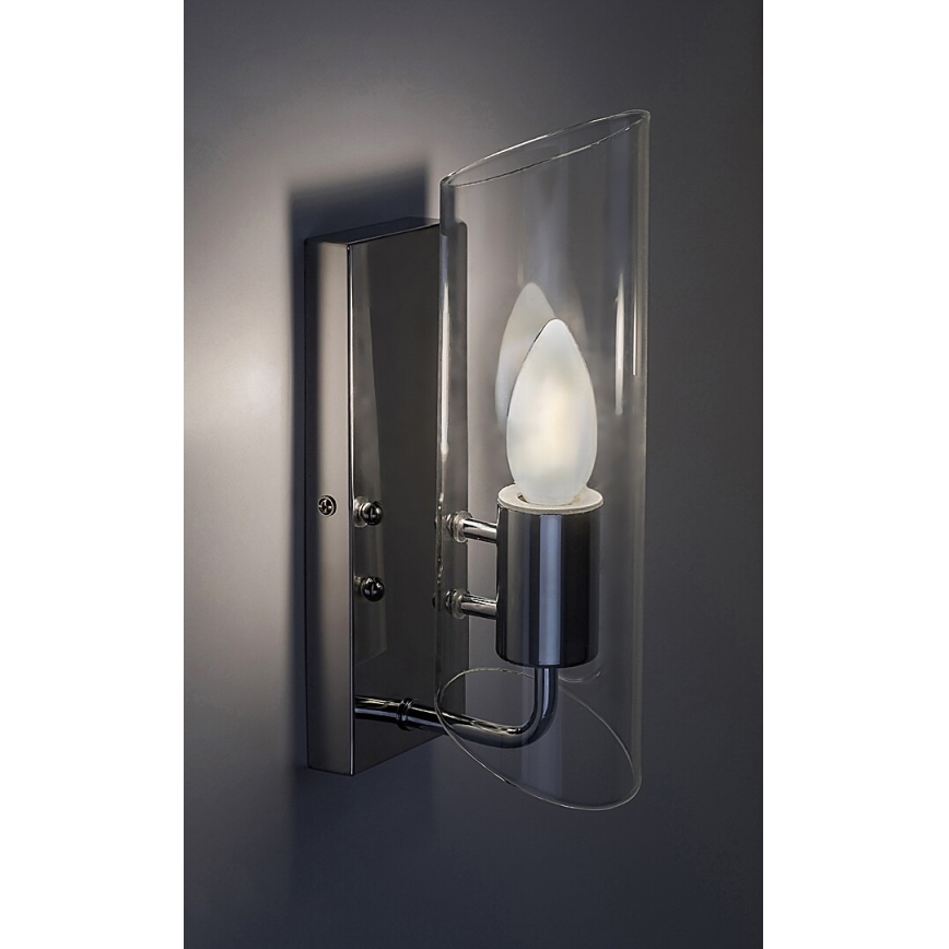 Rabalux - Kylpyhuoneen seinävalaisin 1xE14/12W/230V IP44 kiiltävä kromi