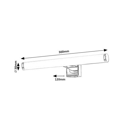 Rabalux - Kylpyhuoneen LED-peilivalo LED/5W/230V IP44
