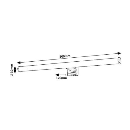 Rabalux - Kylpyhuoneen LED-peilivalo LED/9W/230V IP44 4000K