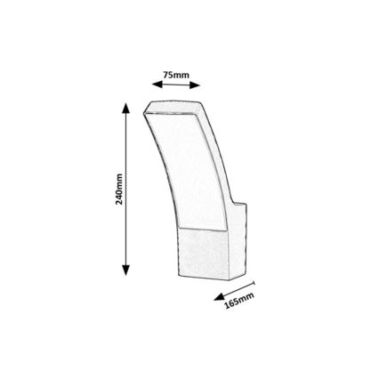 Rabalux - LED-ulkoseinävalaisin LED/12W/230V IP44