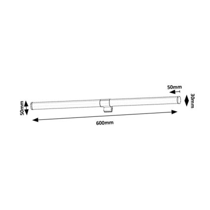 Rabalux - LED-peilivalaisin kylpyhuoneeseen LED/8W/230V IP44 60 cm