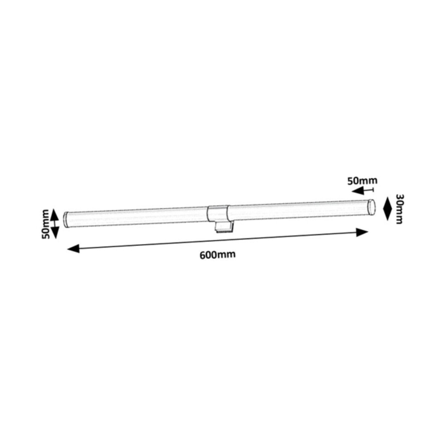 Rabalux - LED-peilivalaisin kylpyhuoneeseen LED/8W/230V IP44 60 cm