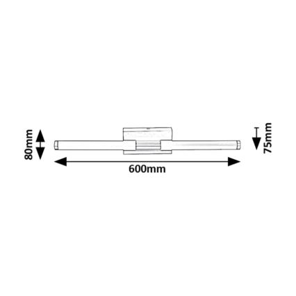 Rabalux - LED-seinävalaisin kylpyhuoneeseen LED/8W/230V 4000K IP44