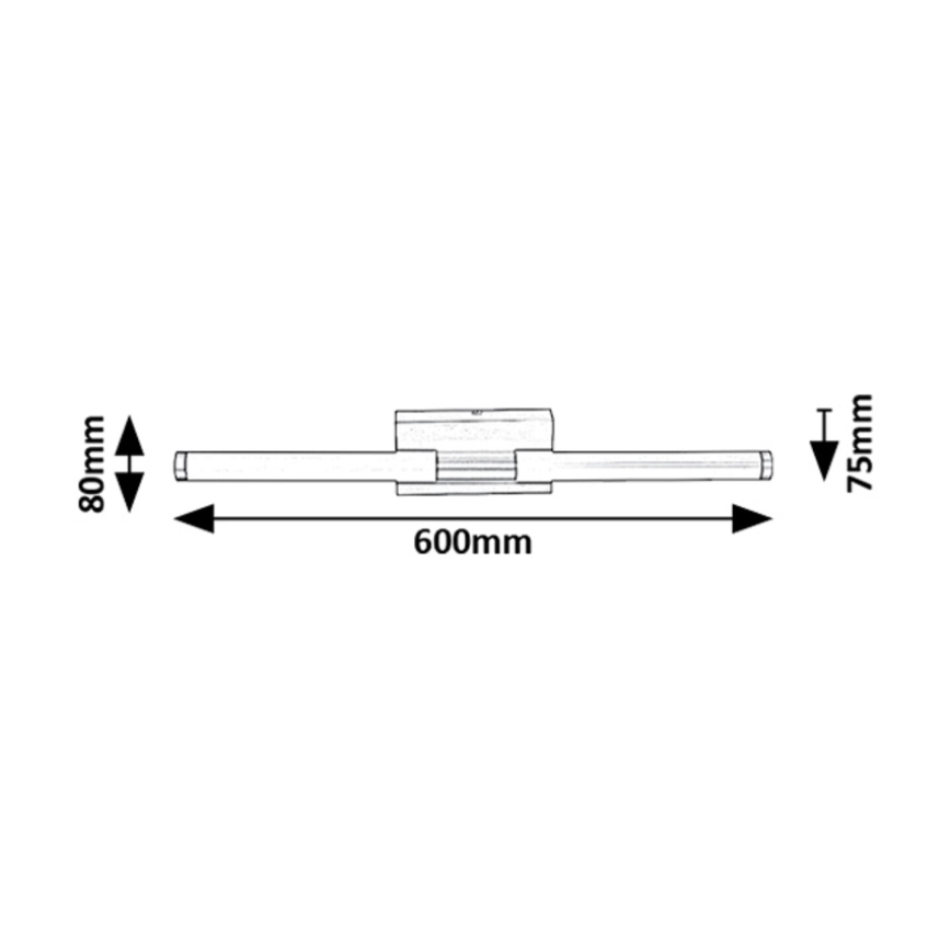 Rabalux - LED-seinävalaisin kylpyhuoneeseen LED/8W/230V 4000K IP44