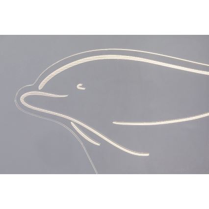 Rabalux - Lasten LED-pöytävalaisin LED/2W/5V 3000K dolphin pyökki