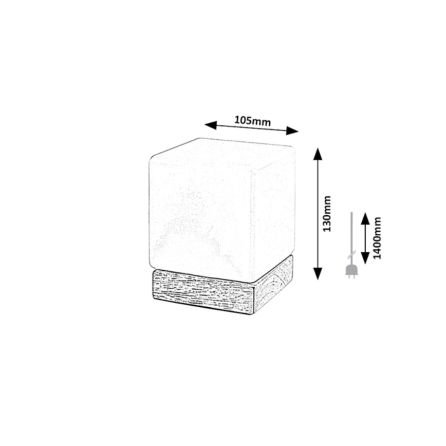 Rabalux - Himmennettävä LED-pöytävalaisin LED/1,2W/5V 3000K pyökki