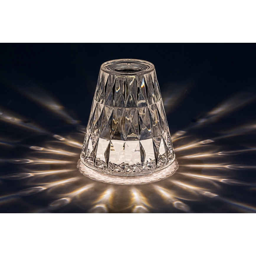 Rabalux - LED RGB Himmennettävä ja ladattava pöytälamppu LED/2W/5V 3000K