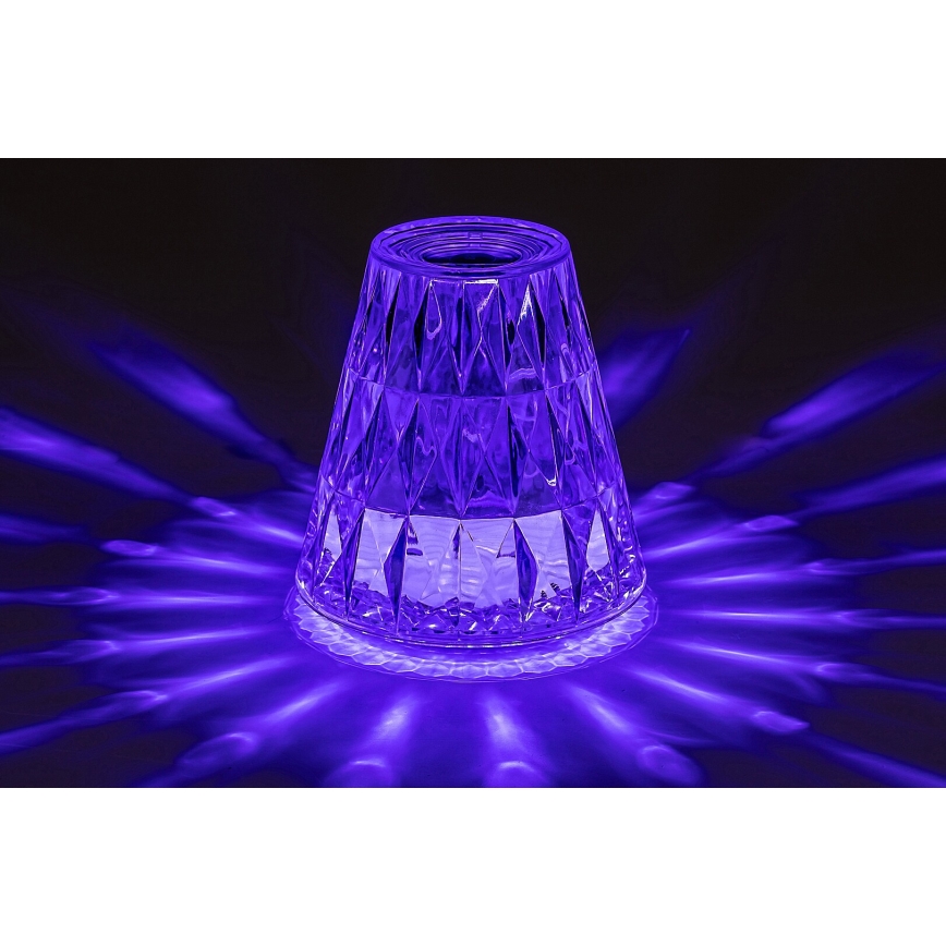 Rabalux - LED RGB Himmennettävä ja ladattava pöytälamppu LED/2W/5V 3000K