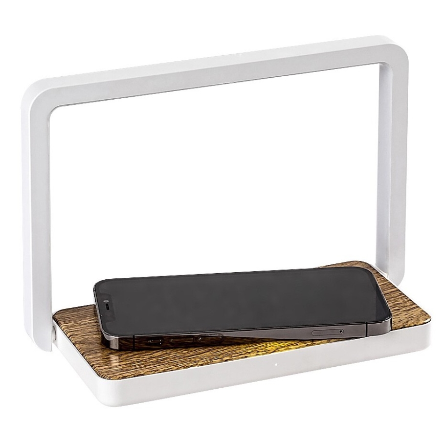 Rabalux - Himmennettävä LED-pöytävalaisin kanssa wireless charger LED/4W/5V 3000K
