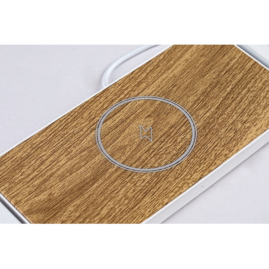 Rabalux - Himmennettävä LED-pöytävalaisin kanssa wireless charger LED/4W/5V 3000K