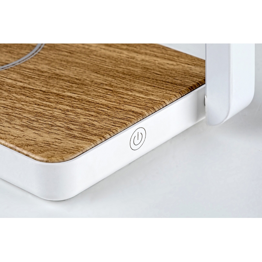 Rabalux - Himmennettävä LED-pöytävalaisin kanssa wireless charger LED/4W/5V 3000K