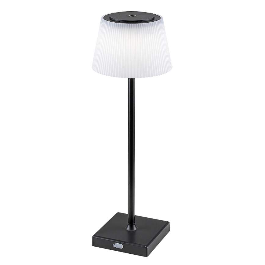 Rabalux - LED Himmennettävä ja ladattava pöytälamppu LED/4W/3,7V 1800 mAh 3000-5000K IP44 musta