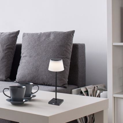 Rabalux - LED himmennettävä ladattava pöytävalaisin LED/4W/3,7V 1800 mAh 3000-5000K IP44 musta