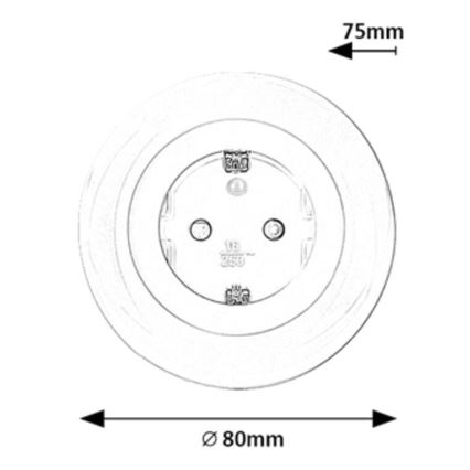 Rabalux - LED RGB Pistorasiavalo LED/0,54W/230V 3000K