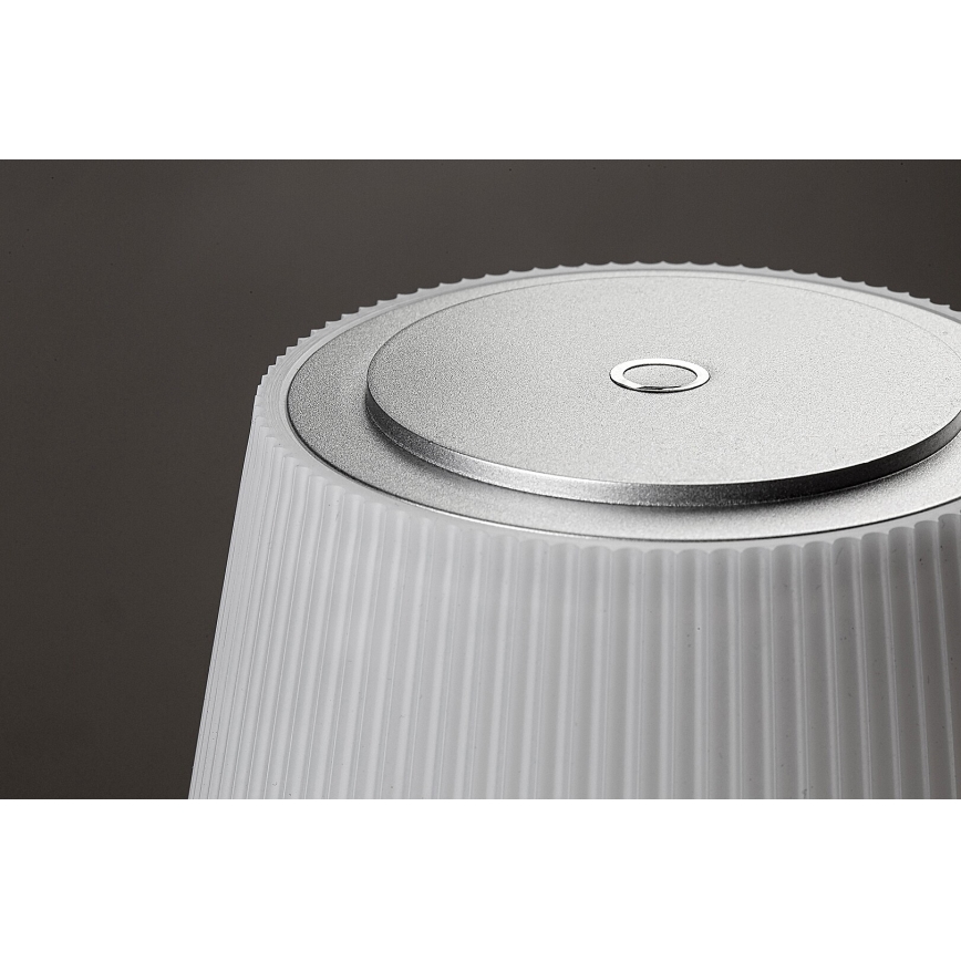 Rabalux - LED Himmennettävä ja ladattava pöytälamppu LED/4W/3,7V 1800 mAh 3000-5000K IP44 hopea