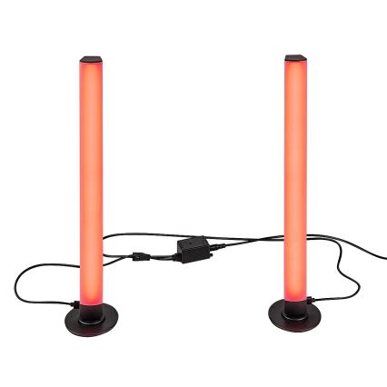 Rabalux - SETTI 2x LED RGB Himmennettävä pöytävalaisin PACO LED/5W/5V + kauko-ohjaus