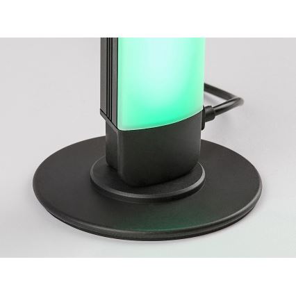 Rabalux - SETTI 2x LED RGB Himmennettävä pöytävalaisin PACO LED/5W/5V + kauko-ohjaus
