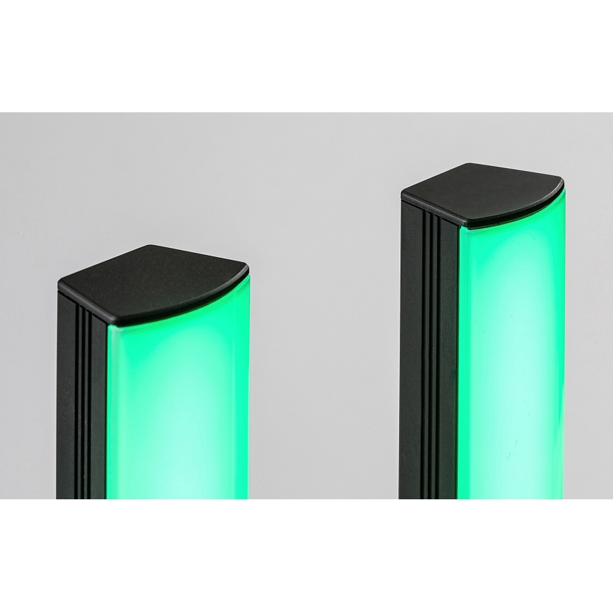 Rabalux - SETTI 2x LED RGB Himmennettävä pöytävalaisin PACO LED/5W/5V + kauko-ohjaus