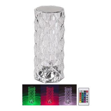 Rabalux 76015 - LED RGB Himmennettävä ladattava pöytälamppu SIGGY LED/1,5W/3,7V 800 mAh