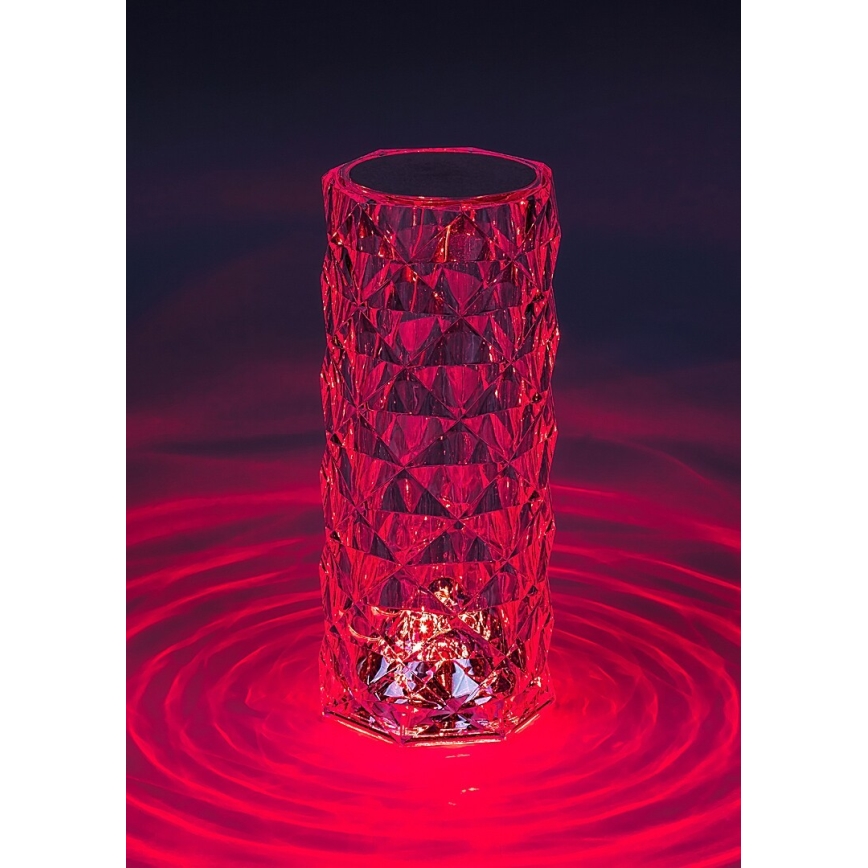 Rabalux 76015 - LED RGB Himmennettävä ladattava pöytälamppu SIGGY LED/1,5W/3,7V 800 mAh
