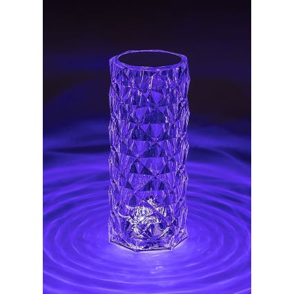 Rabalux 76015 - LED RGB Himmennettävä ladattava pöytälamppu SIGGY LED/1,5W/3,7V 800 mAh